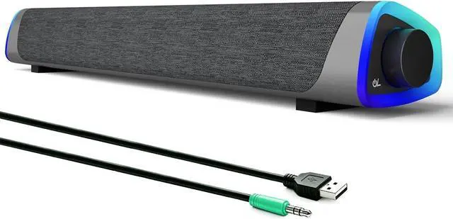 Main image of SOULION R30 Computer Speakers for Desktop PC, Wired USB Powered 3.5mm Aux
