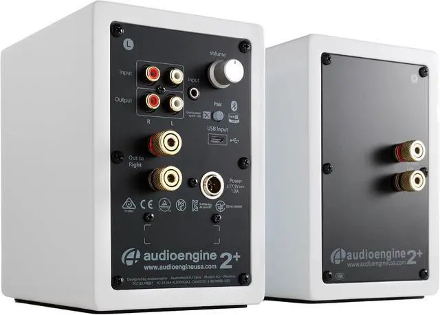 Alt view image 2 of 7 - Audioengine A2+ Wireless Computer Speakers Bluetooth Desktop Speakers