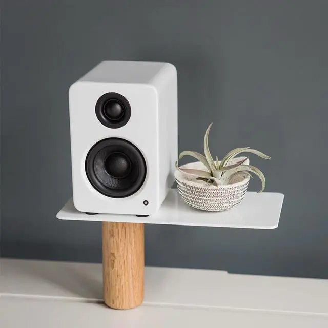 Alt view image 7 of 7 - Kanto YU2MW PC Gaming Desktop Speakers | 3" Composite Drivers | 3/4" Silk Dome Tweeter | Class D Amplifier | 100 Watts | Built-in USB DAC | Subwoofer Output | Pair | Matte White