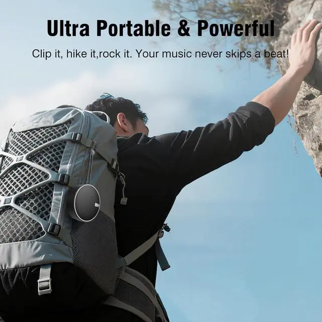 Alt view image 4 of 7 - INSMY C12 IP67 Waterproof Shower Bluetooth Speakers Portable Small Speaker