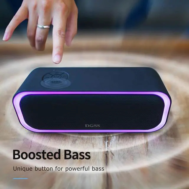 Alt view image 3 of 7 - DOSS SoundBox Pro Bluetooth Speaker, 20W Stereo Sound, Active Extra Bass