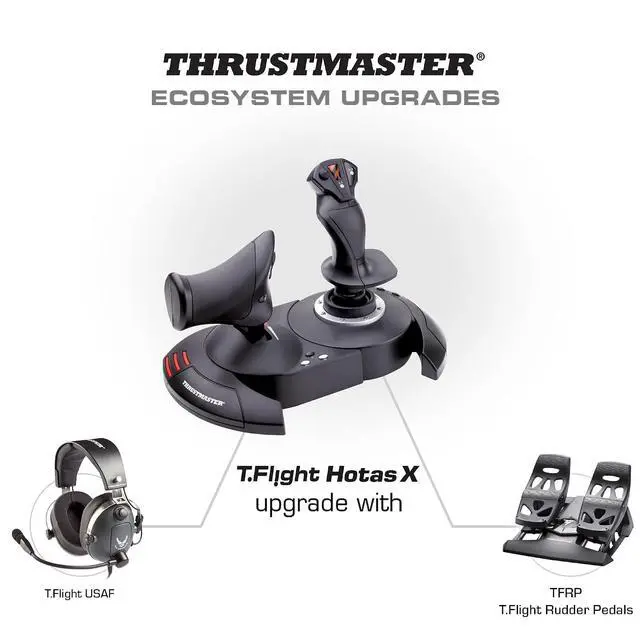Alt view image 7 of 7 - Thrustmaster T-Flight Hotas X USB Flight Sim Stick & Throttle - PC