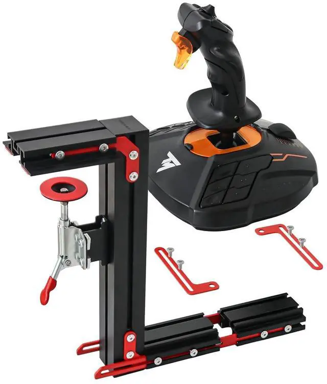 Main image of J-PEIN Flight Simulator Desk Mount (2-Pack), Heavy Duty Steel Stand for HOTAS Joystick and Throttle Systems
