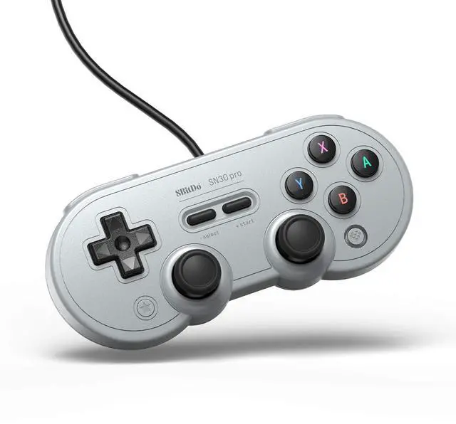 Main image of 8Bitdo Sn30 Pro USB Wired Gamepad for Switch, Windows & Raspberry Pi(Gray Edition)