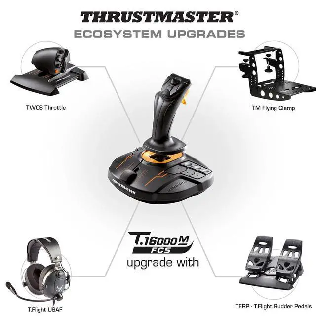 Alt view image 7 of 7 - Thrustmaster T16000M FCS - Precision Combat Flight Sim Joystick - PC