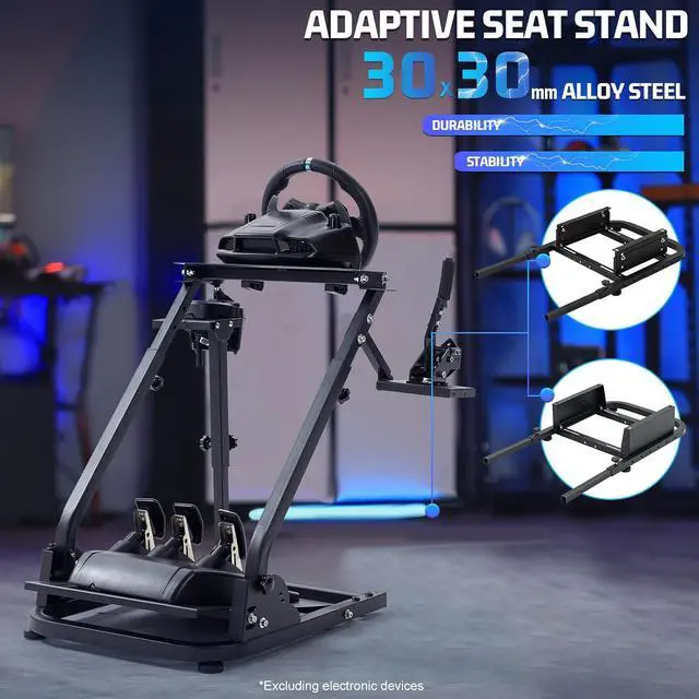 Alt view image 5 of 7 - Marada Racing Steering Wheel Stand Adjustable Driving Simulator Cockpit Fit for Thrustmaster T300RS T500RS, for Logitech G929 923 Wheel & Pedals & Handbrake Purchase Separately