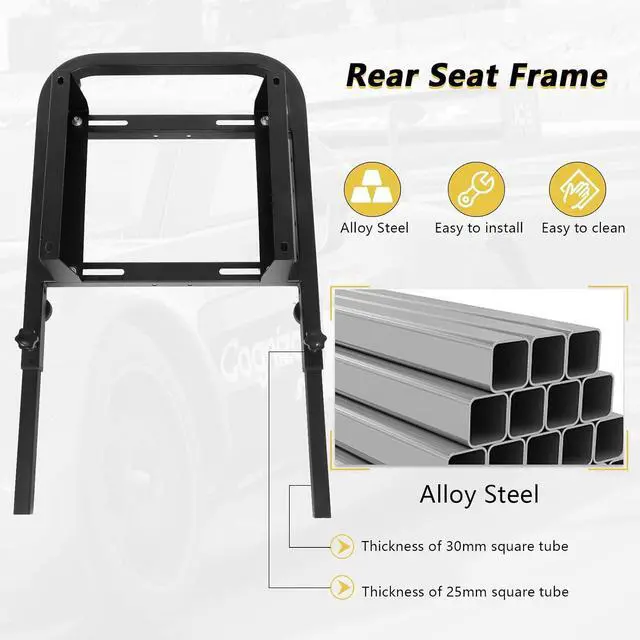 Alt view image 2 of 6 - Marada Racing Simulator Seat Mounting Frame DIY Adjustable & Portable