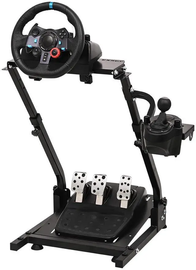 Main image of CXRCY Racing Wheel Stand, Adj Height & Foldable for G920 G29 G27 G25