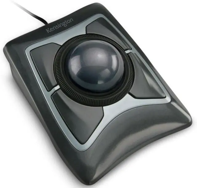 Main image of Kensington Expert Trackball Mouse (K64325), Black Silver, 5"W x 5-3/4"D x 2-1/2"H