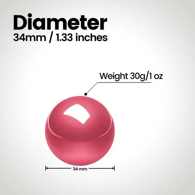 Alt view image 3 of 7 - Perixx PERIPRO-303 1.34 Inches Trackball - Replacement Ball for M570, PERIMICE-517/520/717/720, and Other Compatible Trackball Mouse (Pink)
