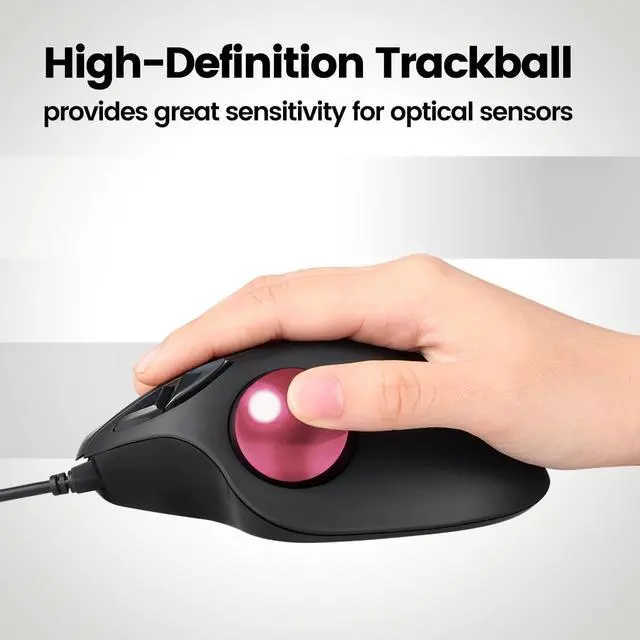 Alt view image 5 of 7 - Perixx PERIPRO-303 1.34 Inches Trackball - Replacement Ball for M570, PERIMICE-517/520/717/720, and Other Compatible Trackball Mouse (Pink)