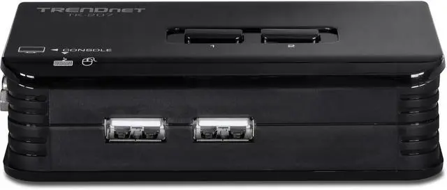 Alt view image 6 of 7 - TRENDnet 2-Port USB KVM Switch, TK-207K