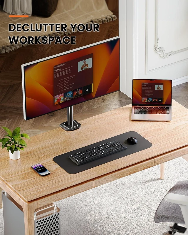 Alt view image 6 of 7 - Ergear Single Monitor Mount for 13-32 Inch Screens,17.6 lbs Capacity