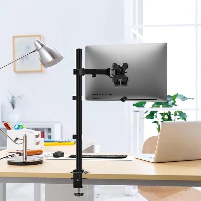 Alt view image 2 of 7 - WALI Tall Monitor Arm Mount for Desk for 13-34 inch Screens, 22 lbs per Arm