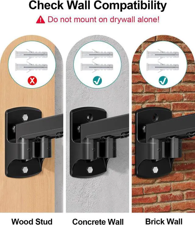 Alt view image 2 of 7 - MOUNT PRO Dual Monitor Wall Mount for Max 32" Screens, Up to 19.8lbs Each