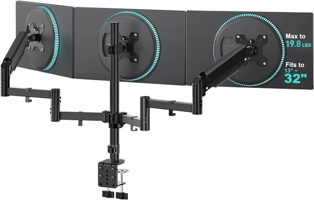 Main image of WALI Triple Monitor Mount for 13-32 inch Screens, up to 19.8 lbs per Arm