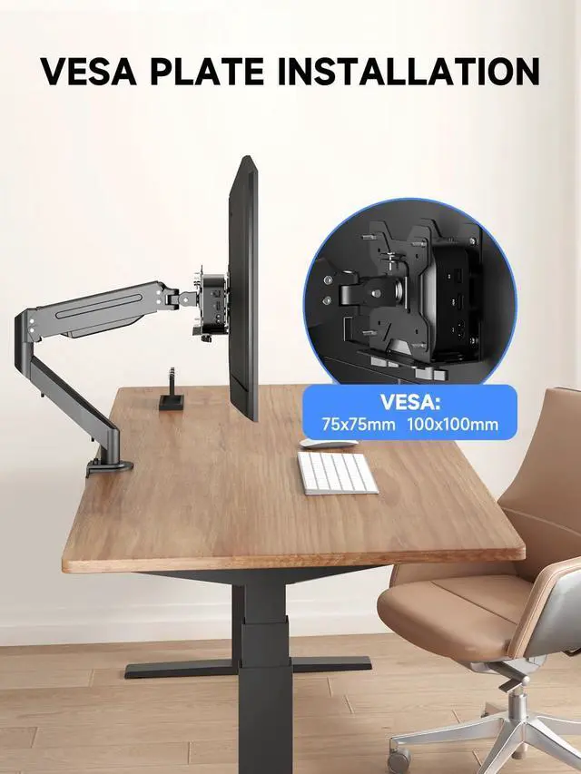 Alt view image 5 of 7 - suptek Thin Client Mount Bracket Adjustable Mini PC Mount Bracket,CPU VESA Under Desk and Monitor Arm Computer Holder, Black, ZJJ002
