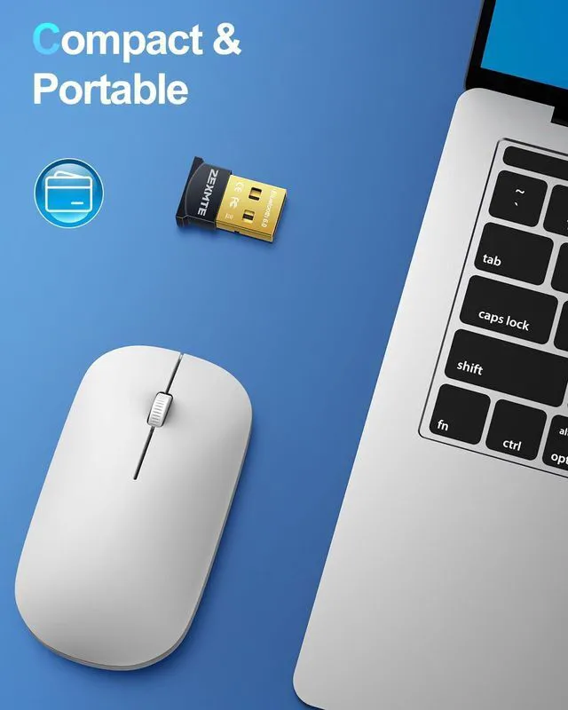 Alt view image 6 of 7 - 6.0 USB Bluetooth Adapter for PC, Bluetooth Dongle, Plug-and-Play for PC, Laptop, Mouse, Keyboard, Headsets, Speakers, Support Windows 11/10/8.1/7