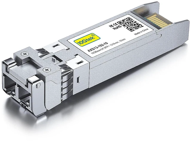 Alt view image 2 of 6 - 10Gtek 10GBase-LR SFP+ Transceiver, 10G 1310nm SMF SingleMode LC Fiber Optic Module, up to 10km, for Cisco SFP-10G-LR, Meraki MA-SFP-10GB-LR, Ubiquiti UniFi UF-SM-10G, Mikrotik, Fortinet, TP-Link