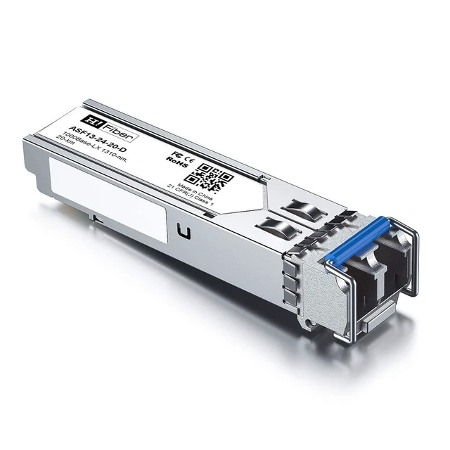 Alt view image 4 of 6 - H!Fiber 1.25G Single Mode SFP LC Module, 1000Base-LX/LH Fiber Transceiver for Cisco GLC-LH-SMD, Meraki, Ubiquit UniFi, TP-Link, Fortinet, Intel, Netgear, Mikrotik and More (SMF,1310nm,20km,DDM) 2 Pack