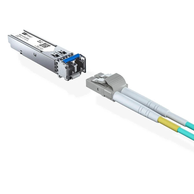 Alt view image 5 of 6 - H!Fiber 1.25G Single Mode SFP LC Module, 1000Base-LX/LH Fiber Transceiver for Cisco GLC-LH-SMD, Meraki, Ubiquit UniFi, TP-Link, Fortinet, Intel, Netgear, Mikrotik and More (SMF,1310nm,20km,DDM) 2 Pack