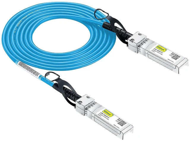 Main image of 10Gtek [Blue Colored 10G SFP+ DAC Cable - Twinax SFP Cable for Cisco SFP-H10GB-CU2M, Ubiquiti UniFi, D-Link, Supermicro, Netgear, Mikrotik, Fortinet Devices, 2-Meter(6.5ft)