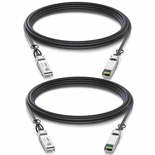 Main image of 10G SFP+ Direct Attach Copper Twinax Cable, 2-Pack 1m/3.28ft