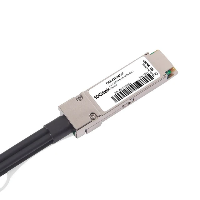 Alt view image 3 of 7 - 10Gtek 40G QSFP+ to 4xSFP+ Breakout DAC for Cisco QSFP-H40G-CU5M - 40GBASE-CR4 Passive Direct Attach Copper Twinax QSFP to SFP Cable for Cisco Devices, 3-Meter(10ft)