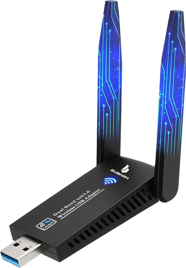 Main image of WiFi Adapter for Desktop PC, 1300Mbps Dual 5Dbi Antennas, USB 3.0
