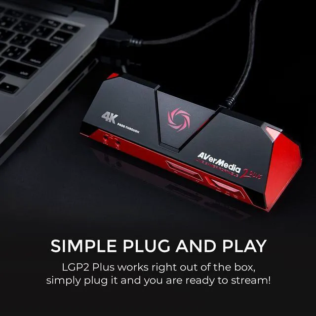 Alt view image 5 of 7 - AVerMedia GC513 Live Gamer Portable 2 Plus Capture Card, 4K Pass-Through, 1080p60 Game Streaming, Recording, for Windows 11 & MacOS 10.13 or later