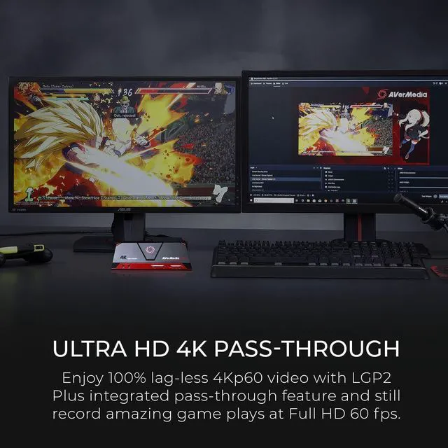 Alt view image 6 of 7 - AVerMedia GC513 Live Gamer Portable 2 Plus Capture Card, 4K Pass-Through, 1080p60 Game Streaming, Recording, for Windows 11 & MacOS 10.13 or later