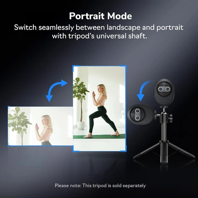Alt view image 7 of 7 - EMEET Piko 4K Webcam for Streaming, Worlds 1st Dual-Camera AI-Powered 4K