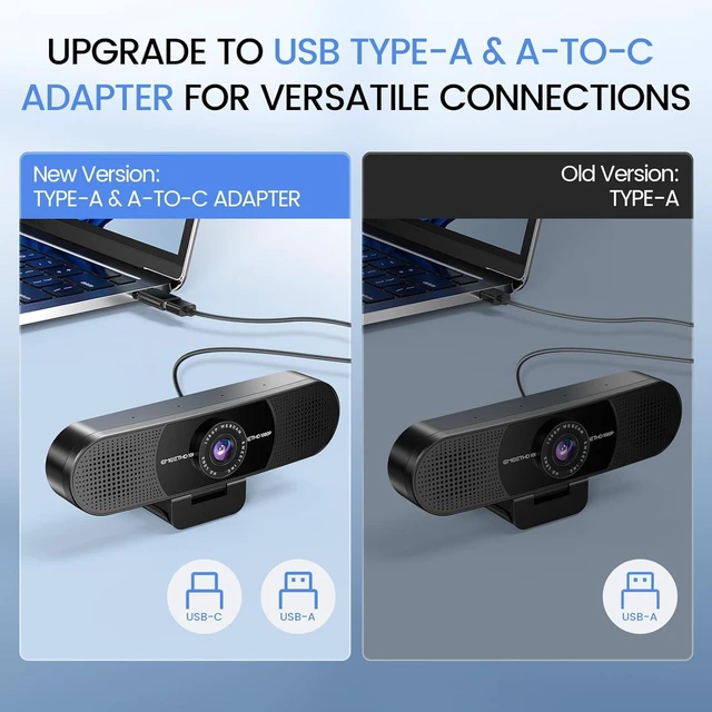 Alt view image 5 of 7 - EMEET C960 1080P Webcam with Microphone, 2 Mics, 90° FOV, Computer Camera