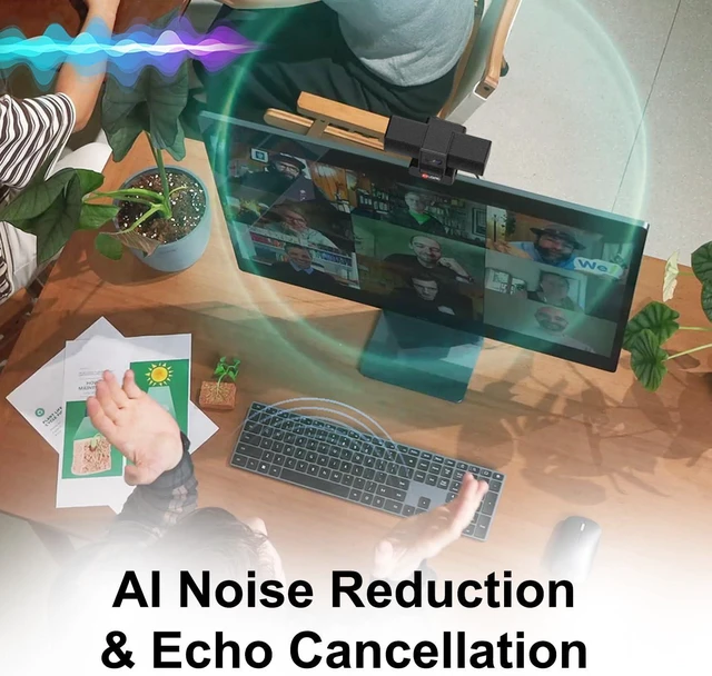 Alt view image 7 of 7 - JOYUSING Flip600S 4K Webcam for PC, Ultra HD Webcam with tripod, PDAF Autofocus, Noise-Cancelling Mics, 79° FOV, Auto Light Correction, Privacy Cover, for Conference, Streaming, Zoom/Teams/Google Meet
