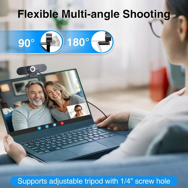 Alt view image 5 of 7 - EMEET C980 PRO 3-in-1 4K Webcam with Microphone and Speaker, 60°-98° FOV