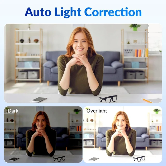 Alt view image 4 of 7 - 4K Webcam for PC - Ultra 4K HD , PDAF & CDAF Autofocus, 79°FOV, Dual Mics