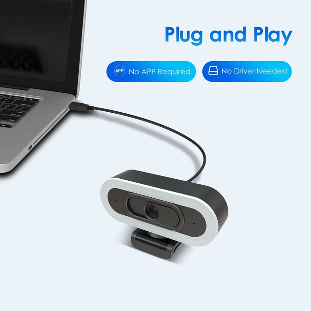 Alt view image 7 of 7 - saylas 2K Webcam with Lights, HD Webcam for PC, 2K@60FPS Web cam with Microphone, 65° FOV, Autofocus, Noise Cancellation, Privacy Cover, Web Camera for Computer/Laptop, USB Streaming Computer Camera