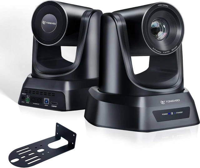 Main image of TONGVEO Conference Room PTZ Camera System with 20X Optical Zoom, AI Auto Tracking 1080P 60fps HDMI USB Webcam for Church Streaming Online Video Conference,Compatible with Zoom, OBS Easy Setup1 pc
