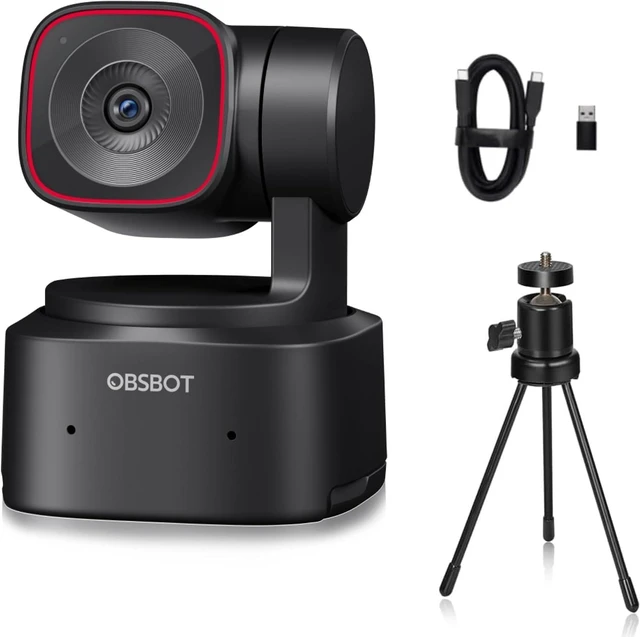 Main image of OBSBOT Tiny 2 Lite 4K PTZ Webcam AI-Tracking, W Mini Tripod