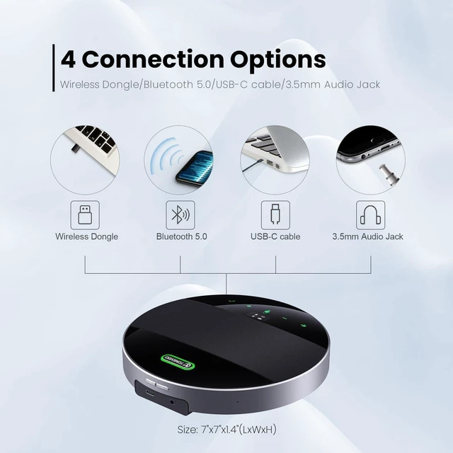 Alt view image 7 of 7 - 20x Zoom Conference Room Camera System TONGVEO All-in-1 Video and Audio Conferencing System 20X Optical Zoom USB3.0 HDMI PTZ Camera and Conference speaker with microphone Bundle for large Meeting Room