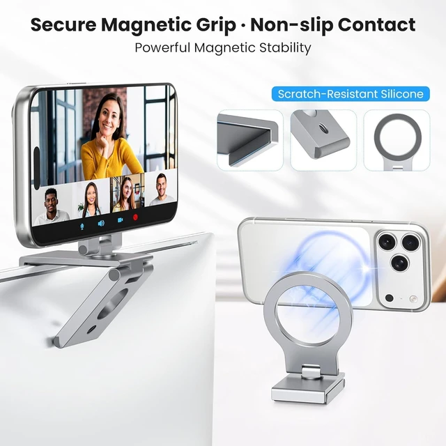 Alt view image 3 of 7 - Itramax 360° Continuity Camera iPhone Webcam Mount for iMac&Desktop Monitor