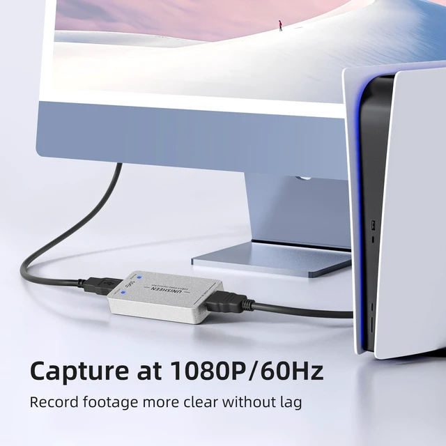 Alt view image 2 of 7 - 1080P60 HDMI Video Capture CardUSB 3.0 HDMI Video Capture Device, Full HD for Game Recording, Live Streaming Broadcasting