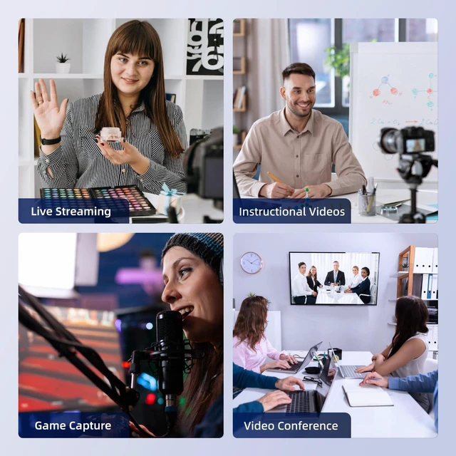 Alt view image 7 of 7 - 1080P60 HDMI Video Capture CardUSB 3.0 HDMI Video Capture Device, Full HD for Game Recording, Live Streaming Broadcasting
