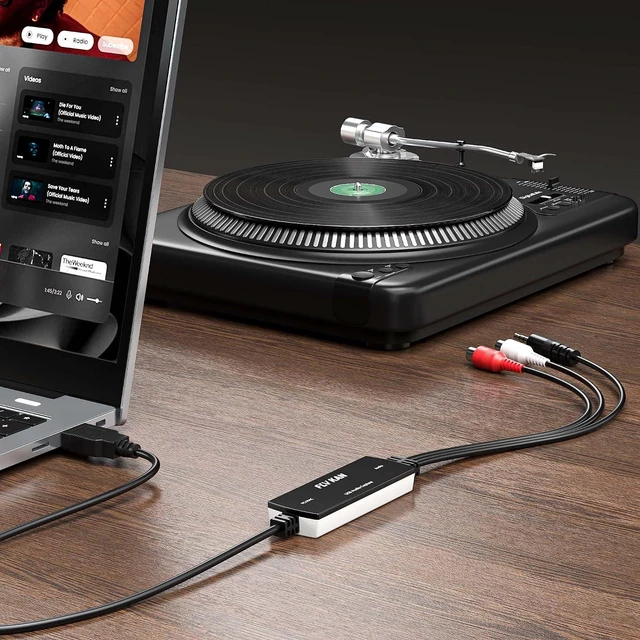 Alt view image 2 of 7 - USB 2.0 Audio Capture Card for Windows 10/8.1/8/7 and Mac OS 10.14-Audio Grabber for Vinyl Cassette Tapes to mp3 Converter