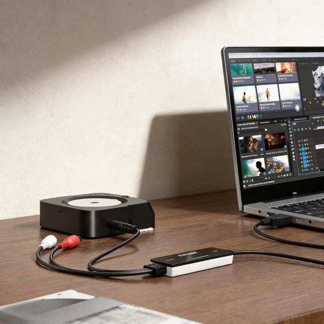 Alt view image 5 of 7 - USB 2.0 Audio Capture Card for Windows 10/8.1/8/7 and Mac OS 10.14-Audio Grabber for Vinyl Cassette Tapes to mp3 Converter