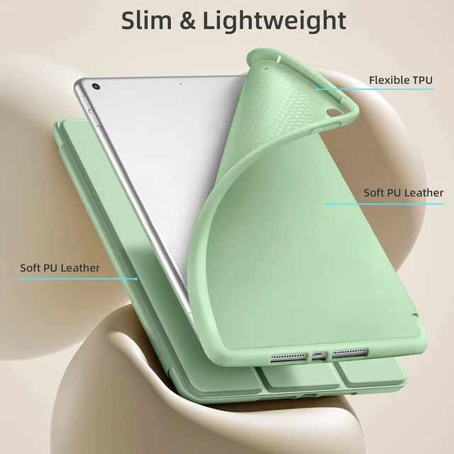 Alt view image 5 of 7 - Akkerds for iPad 9th/8th/7th Generation Case 10.2 Inch, Matcha Green