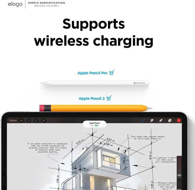 Alt view image 2 of 7 - elago Case for Apple Pencil Pro & Apple Pencil 2nd Generation