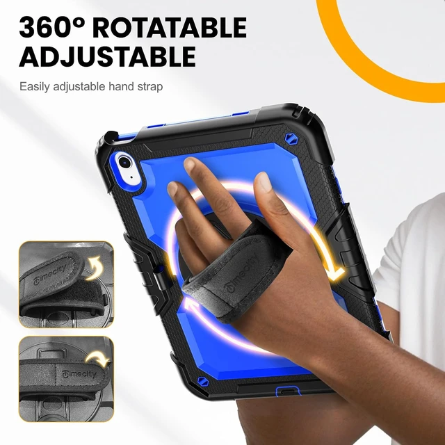 Alt view image 7 of 7 - Timecity for iPad 9th/ 8th/ 7th Generation Case with Screen Protector