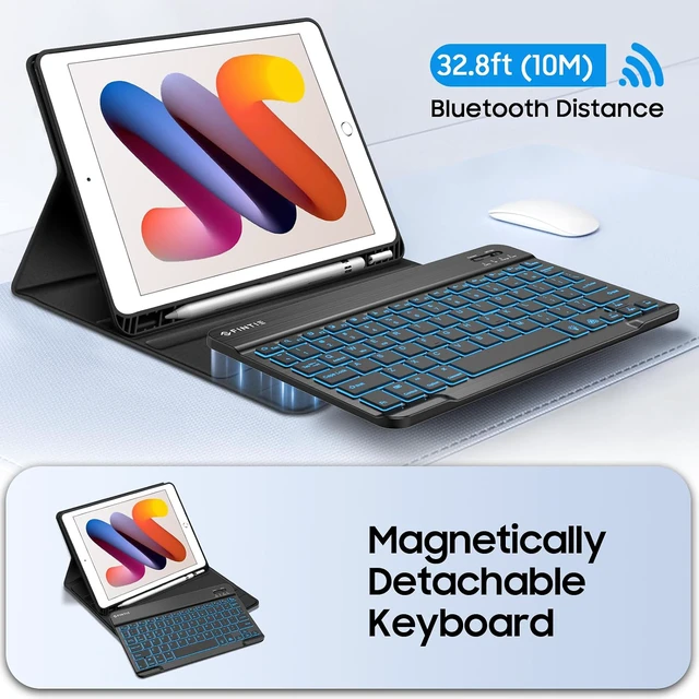 Alt view image 5 of 7 - FINTIE Backlit Keyboard Case for iPad 9th / 8th / 7th Generation 10.2 Inch