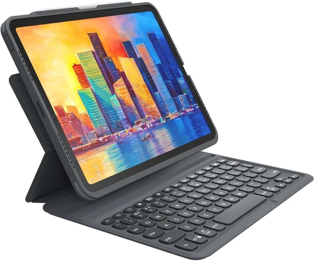 Main image of ZAGG Pro Keys Detachable Case and Wireless Keyboard for iPad Air 11" (M3)/ (M2)/ 10.9" (Gen 4, Gen 5) - Bluetooth Pairing, Backlit Laptop-Style Keys, Apple Pencil Holder, Black